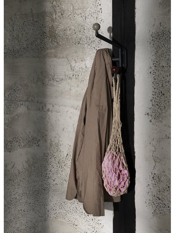 Wall coat racks, Capture SC75 wall hook, large, graphite - multicolour, Gray