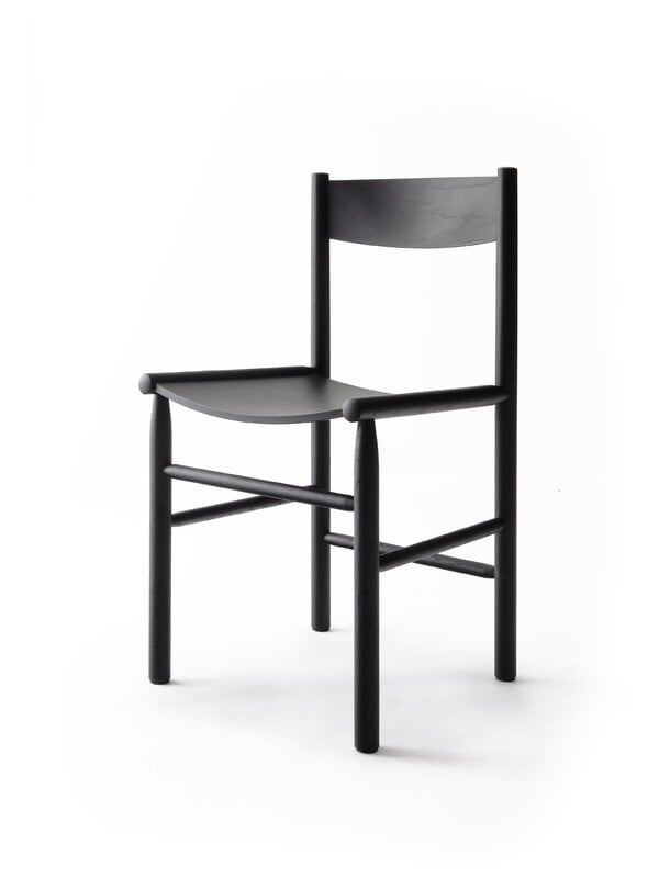 Dining chairs, Akademia chair, black stained ash, Black