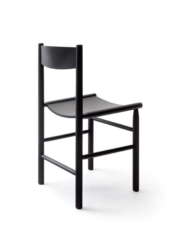 Dining chairs, Akademia chair, black stained ash, Black