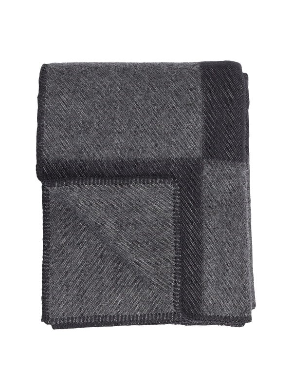 Blankets, Ala throw, 130 x 180 cm, dark grey - black, Black