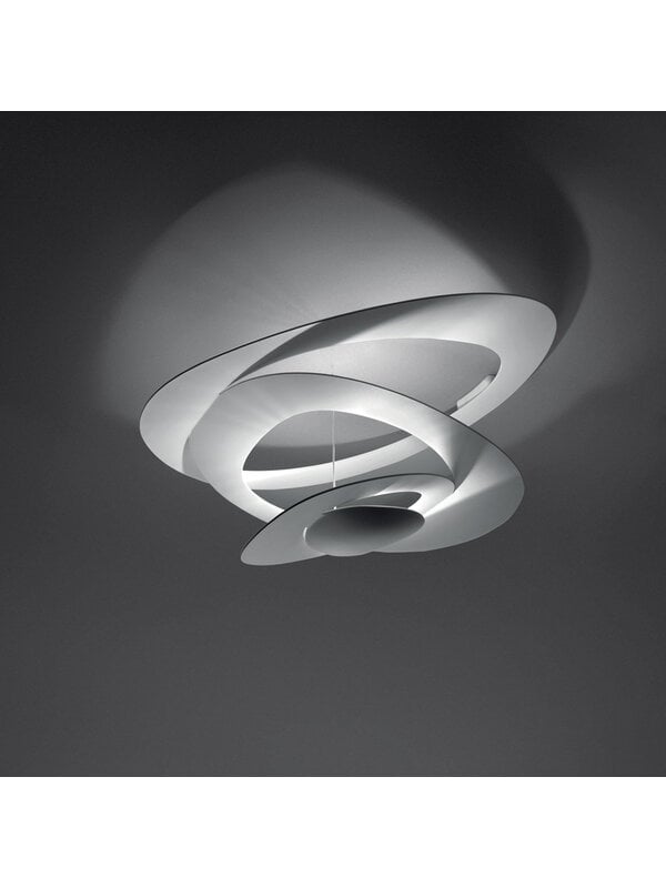 Flush ceiling lights, Pirce ceiling lamp, white, White