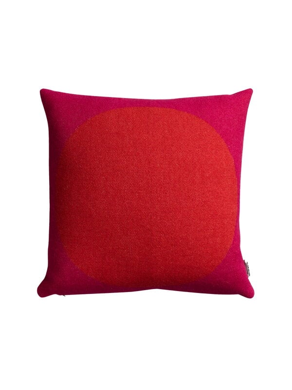 Decorative cushions, Åsmund Bold cushion, 50 x 50 cm, red - turquoise, Multicolour
