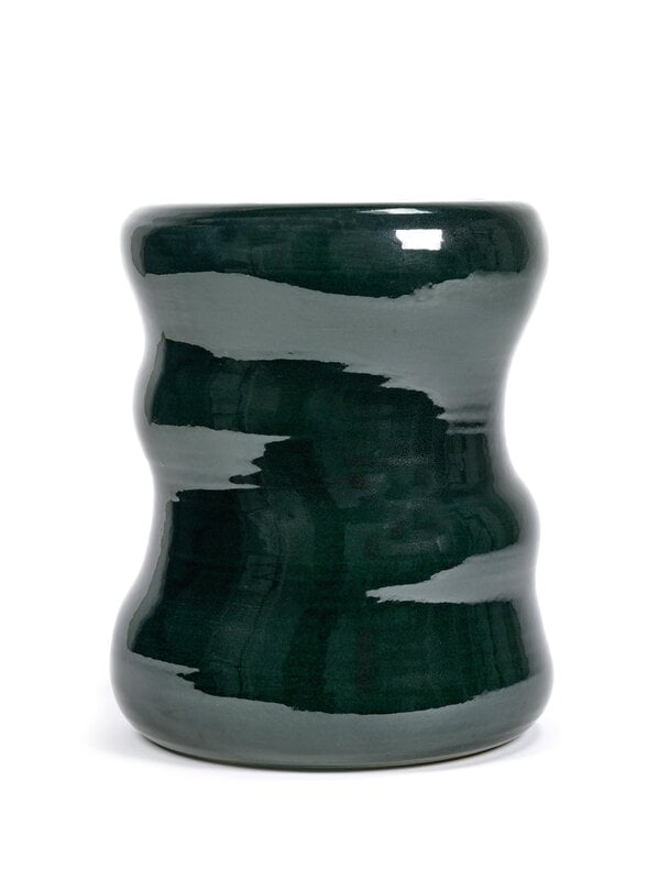 Sgabelli, Sgabello Pawn Organic, 34 cm, verde scuro, Verde