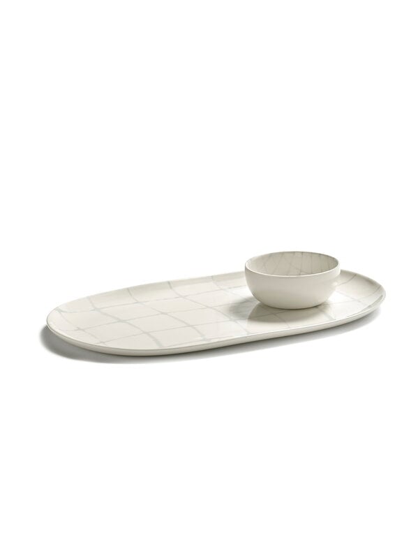 Bowls, Zuma bowl, L, 28,5 cm, salt, White