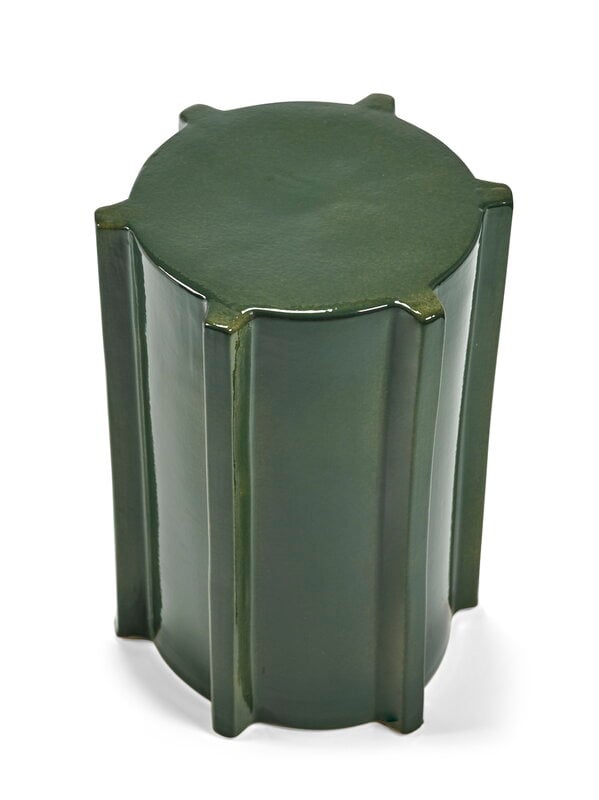 Side & end tables, Pawn Geometrical side table, 45,4 cm, dark green, Green