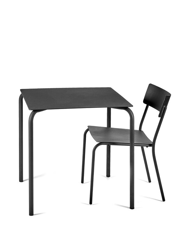 Patio chairs, August chair, wide, black, Black