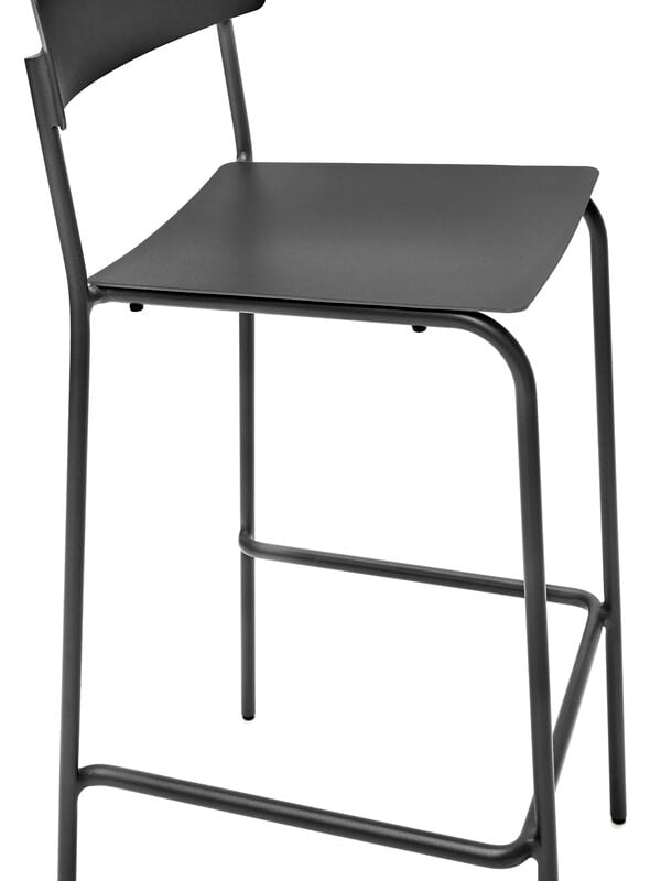 Patio chairs, August bar stool, black, Black