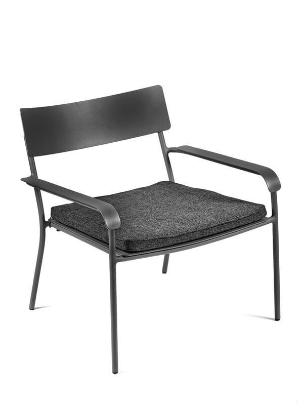 Cushions & throws, August lounge chair cushion, black, Black