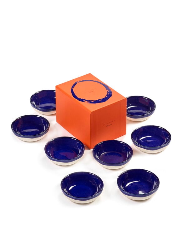 Bowls, Feast dish, 7,5 cm, 8 pcs, blue, Blue
