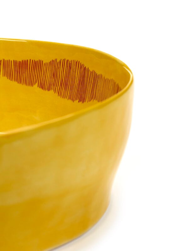 Bowls, Feast salad bowl, yellow - red, Yellow