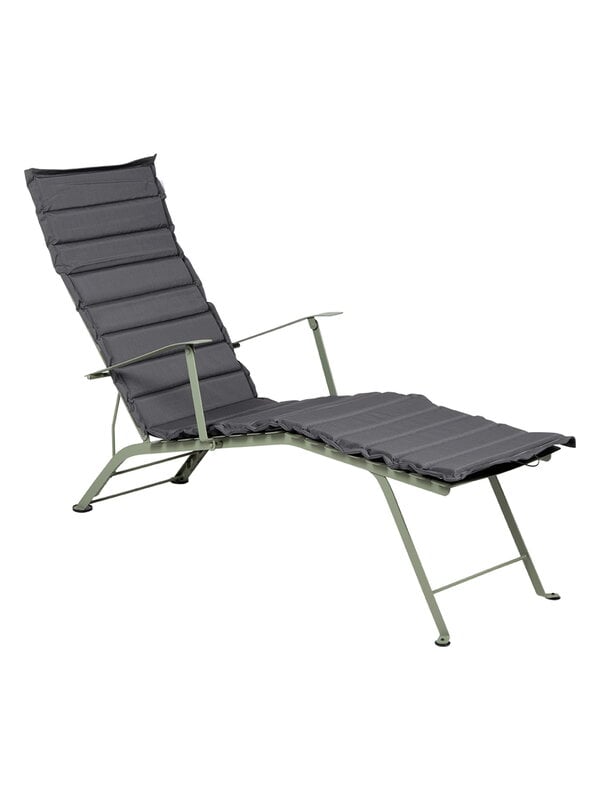 Kissen und Überwürfe, Bistro Metal Basics Chaiselongue-Sitzkissen, Midnight Grey, Grau