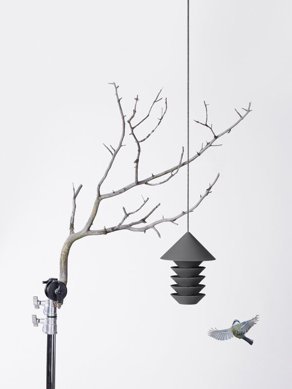 Bird tables & bird boxes, Bird Silo feeder, slate, Gray