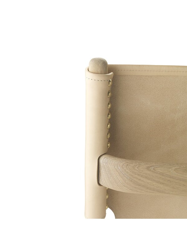 Armchairs & lounge chairs, Saxe lounge chair, soaped oak - natural leather, Natural