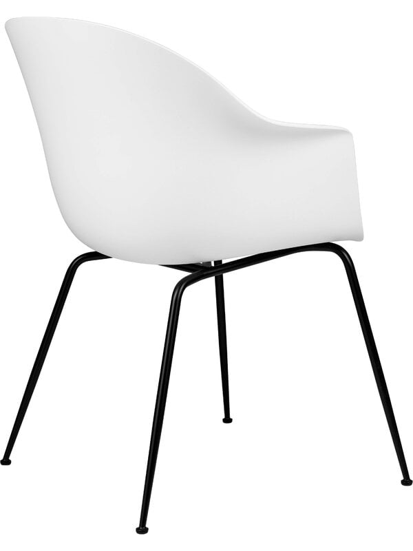 Ruokapöydän tuolit, Bat tuoli, pure white - mustat jalat, Valkoinen