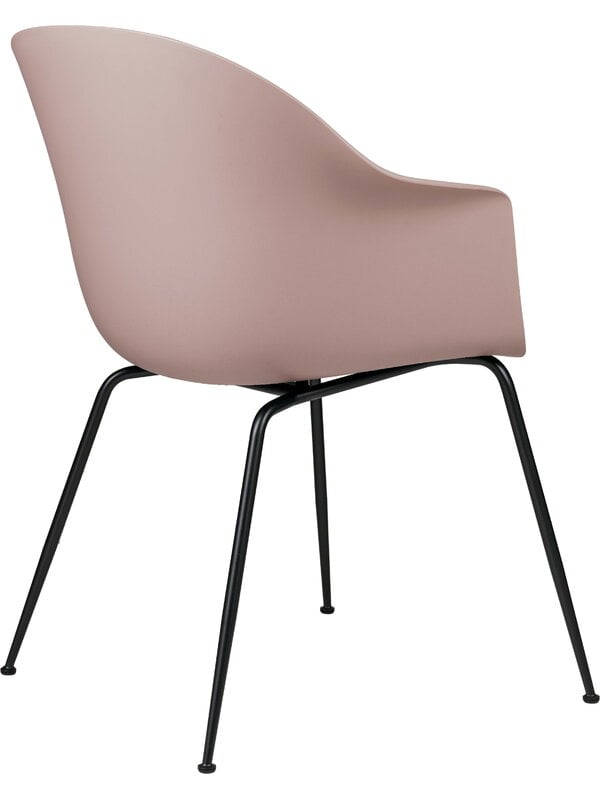 Ruokapöydän tuolit, Bat tuoli, sweet pink - mustat jalat, Vaaleanpunainen