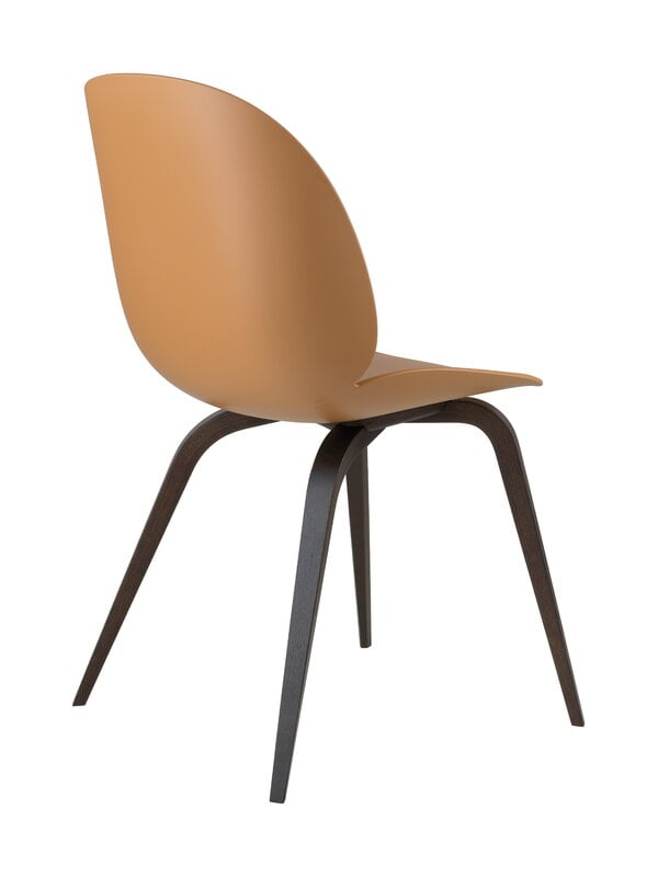 Dining chairs, Beetle chair, smoked oak - amber brown, Brown