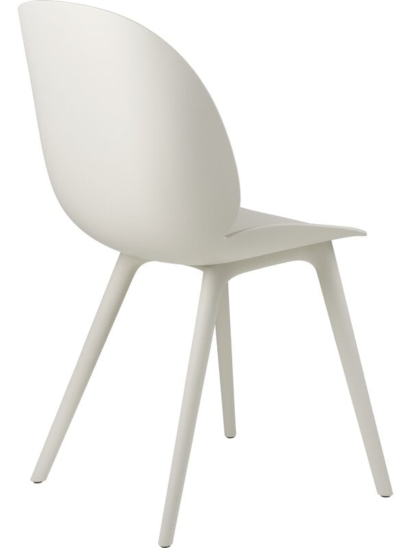 Dining chairs, Beetle chair, plastic edition, alabaster white, White