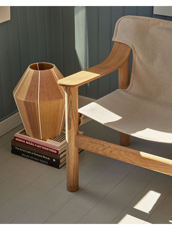 Armchairs & lounge chairs, Bernard lounge chair, oak - canvas, Natural