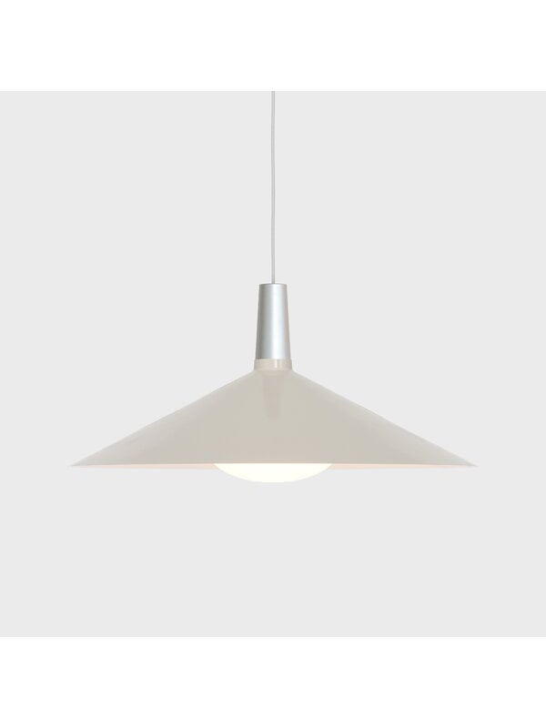 Pendant lamps, Bower pendant light C600, with Oval II bulb, white, White