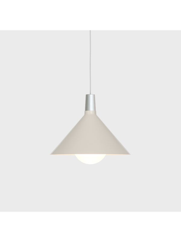 Pendant lamps, Bower pendant light C360, with Sphere IV bulb, white, White