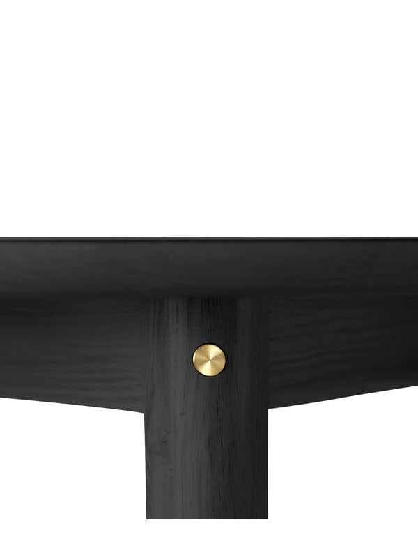 Dining tables, C62 Bjørk dining table, 115 cm, black oak, Black