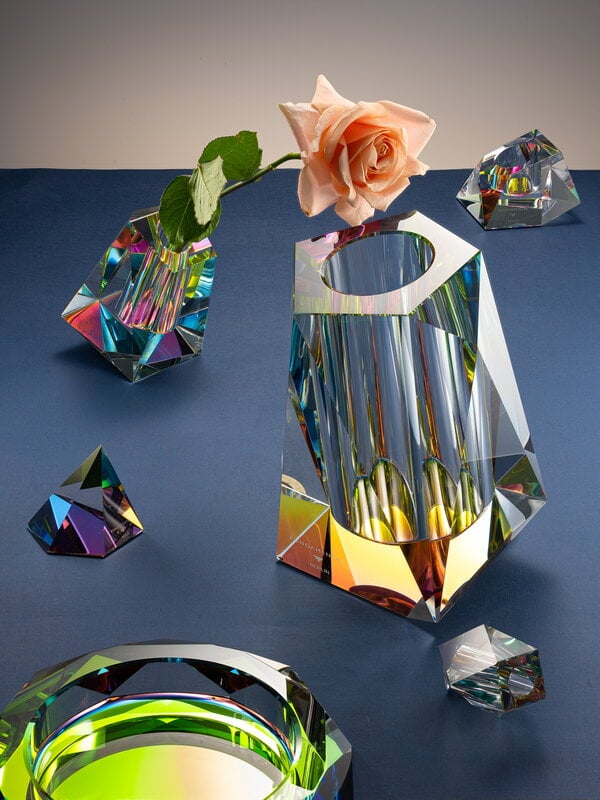 Glass objects, Regenbogen paperweight, Multicolour