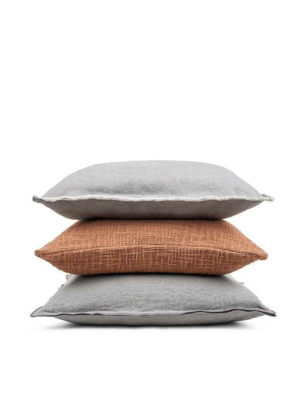 Decorative cushions, Merrow Heavy cushion, 50 x 50 cm, dark grey, Gray