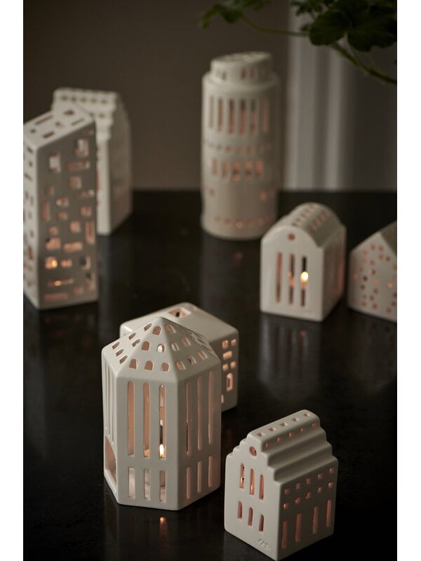 Tealight holders, Urbania lighthouse, Smithy, White