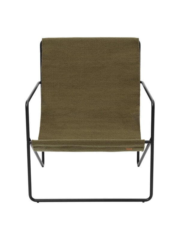 Armchairs & lounge chairs, Desert lounge chair, black  - olive, Multicolour