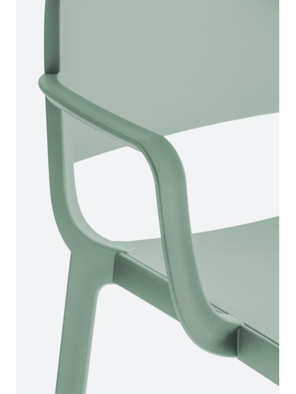 Patio chairs, Dome 265 armchair, sage green, Green