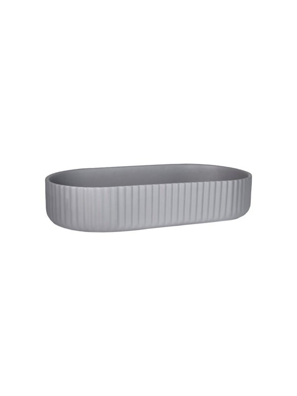 Planters & plant pots, Klorofyll planter with stand, oval, grey, Gray