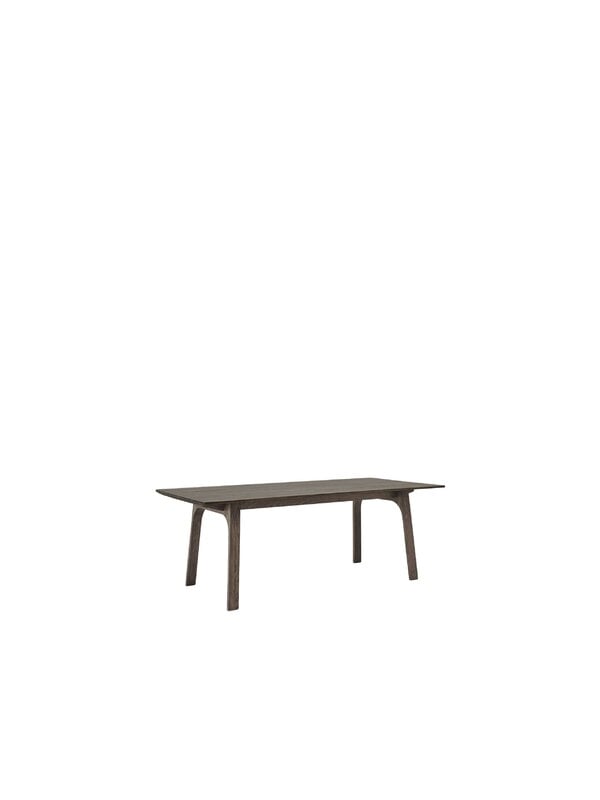 Ruokapöydät, Earnest jatkettava pöytä, 205 x 100 cm, tumma öljytty tammi, Ruskea