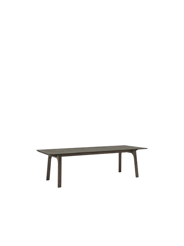 Tables de salle à manger, Table extensible Earnest, 260 x 100 cm, chêne huilé foncé, Marron
