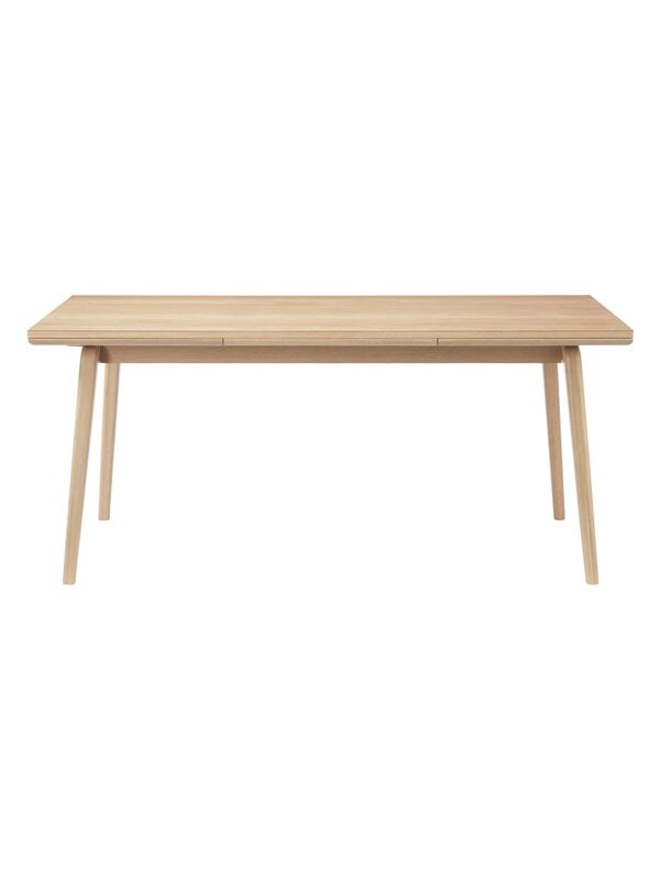 Tables de salle à manger, Table extensible C65 Åstrup, 170 x 90 cm, chêne laqué, Naturel