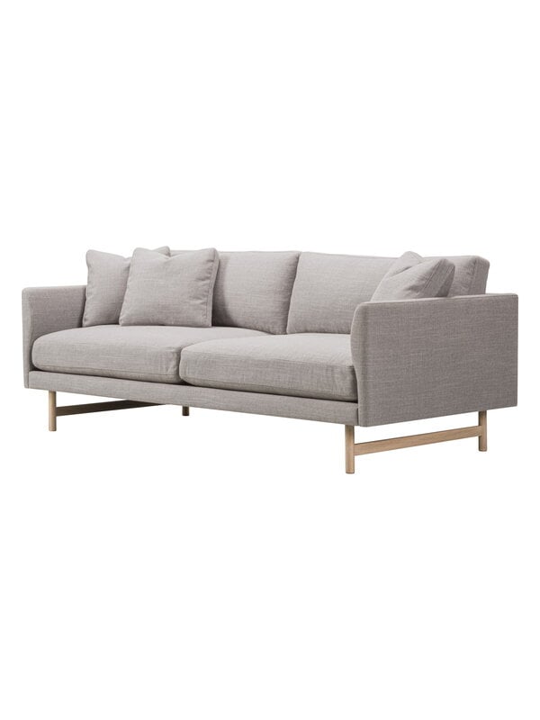 Sofas, Calmo sofa 95, 2-seater, lacquered oak - Sunniva 717, Beige