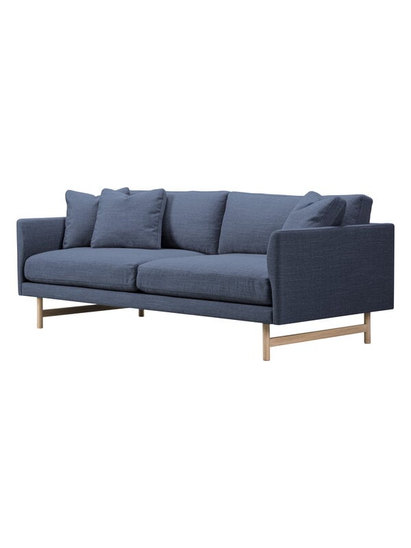 Sofas, Calmo Sofa 95, 2-Sitzer, Eiche lackiert - Sunniva 783, Grau