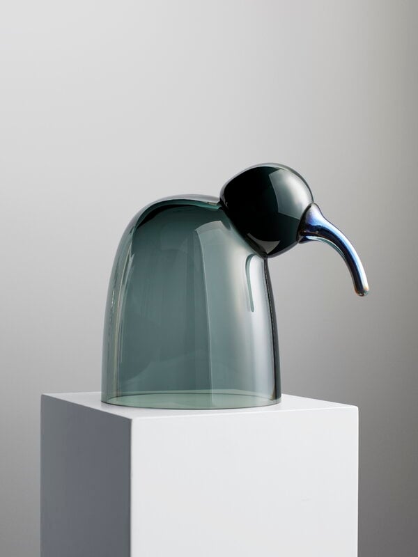 Vetro d'arte, Birds by Toikka Aili, FDS 15 Years, Grigio