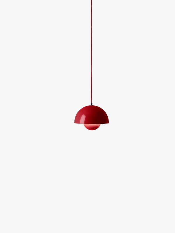 Pendant lamps, Flowerpot VP1 pendant, vermilion red, Red