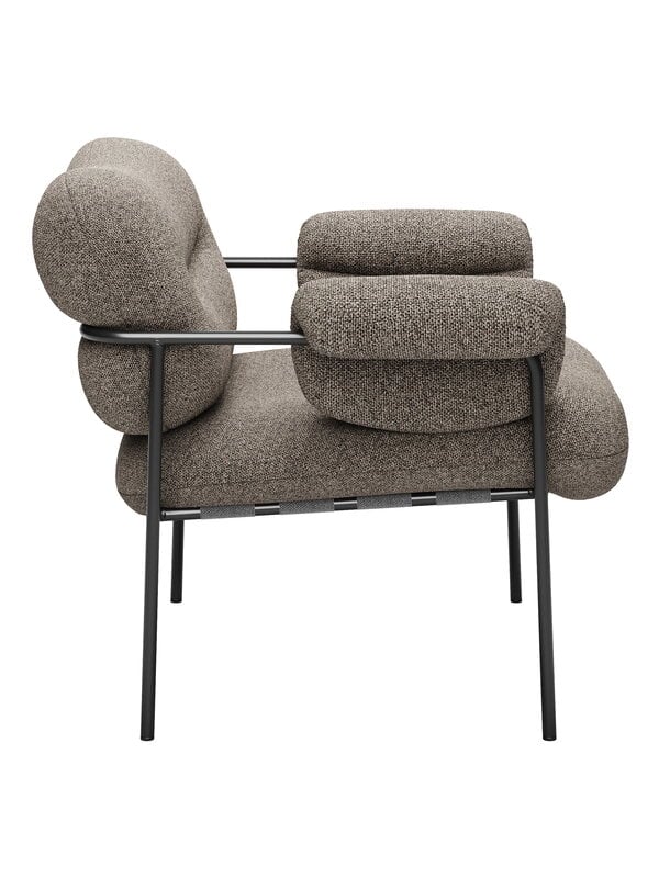 Armchairs & lounge chairs, Bollo lounge chair,  Main Line Flax 26 - black, Gray