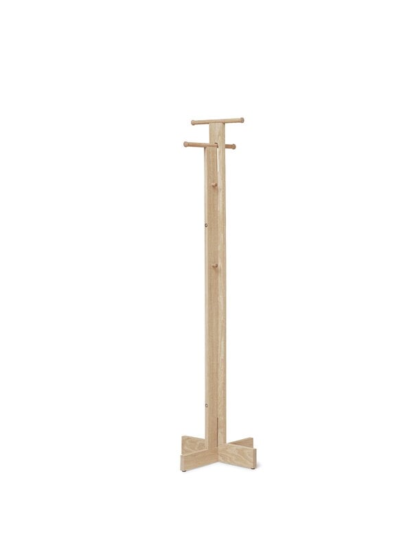 Coat stands, Foyer coat stand, white oiled oak, Natural