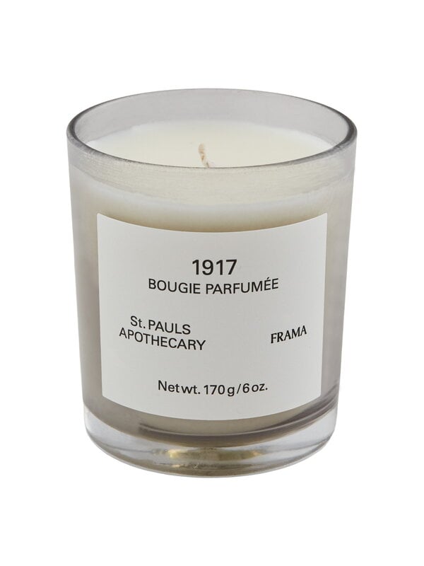 Scented candles, Scented candle 1917, 170 g, Gray