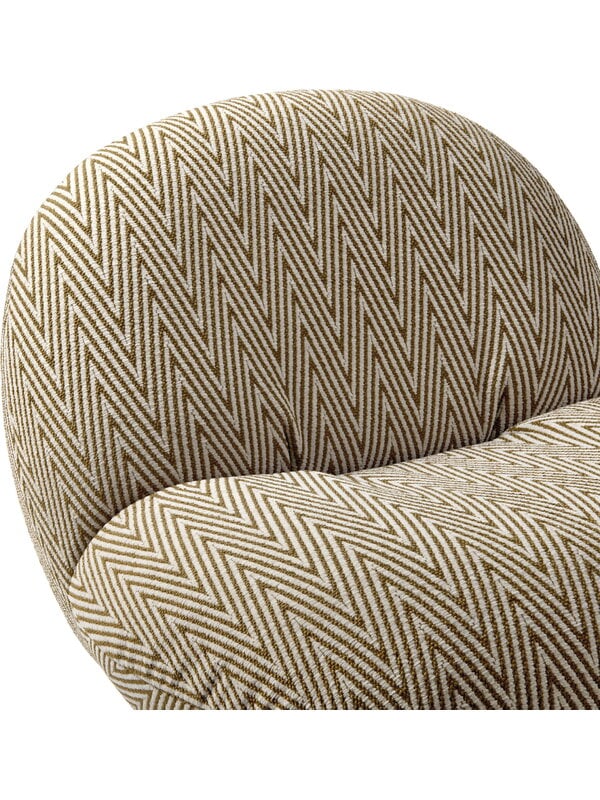 Outdoor lounge chairs, Pacha Outdoor lounge chair, swivel base, Chevron FR 022, Beige