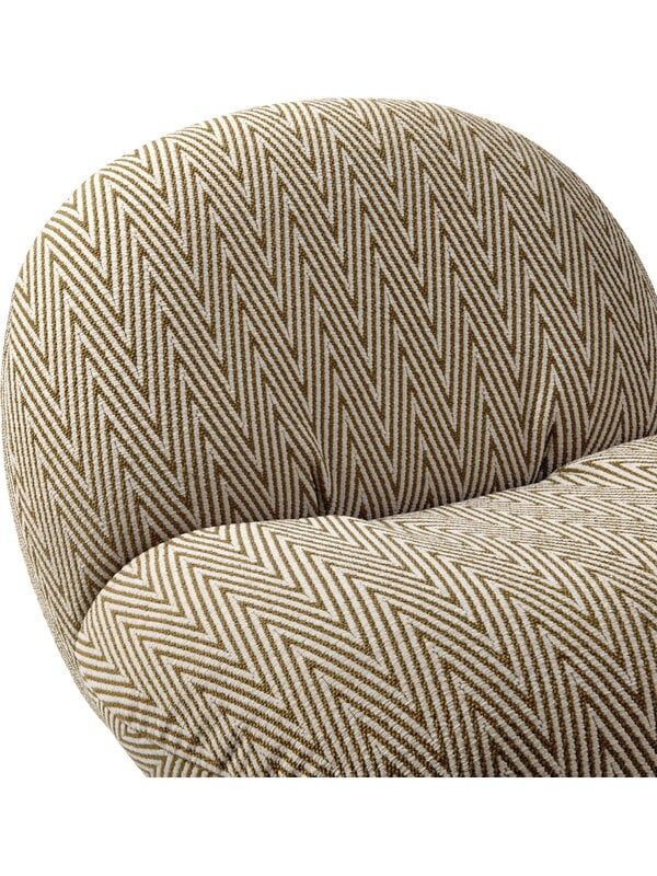 Utomhusfåtöljer, Pacha Outdoor loungefåtölj, svängbar bas, Chevron FR 022, Beige