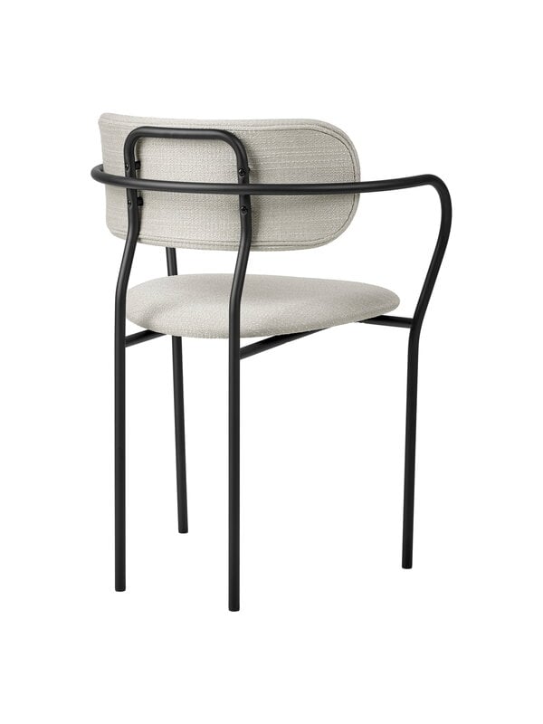 Dining chairs, Coco armchair, matt black - Eero Special FR 106, White