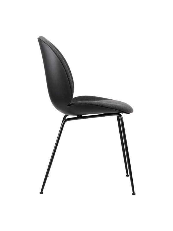 Chaises de salle à manger, Chaise Beetle, base conique noir mat - noir - Hallingdal 65 173, Noir