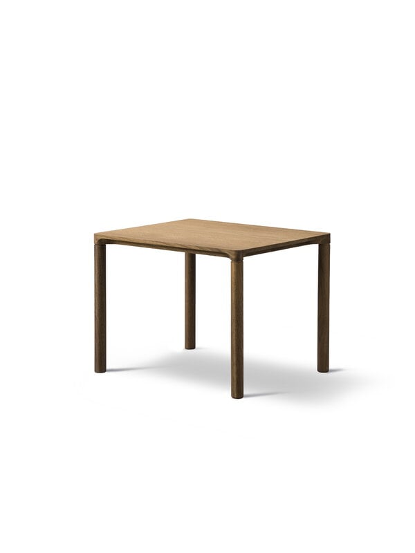 Coffee tables, Piloti coffee table, 46,5 x 39 cm, smoked oak, Brown