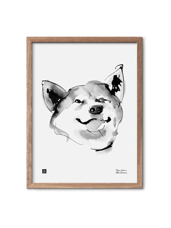 Poster, Poster Happy, 30 x 40 cm, Bianco e nero