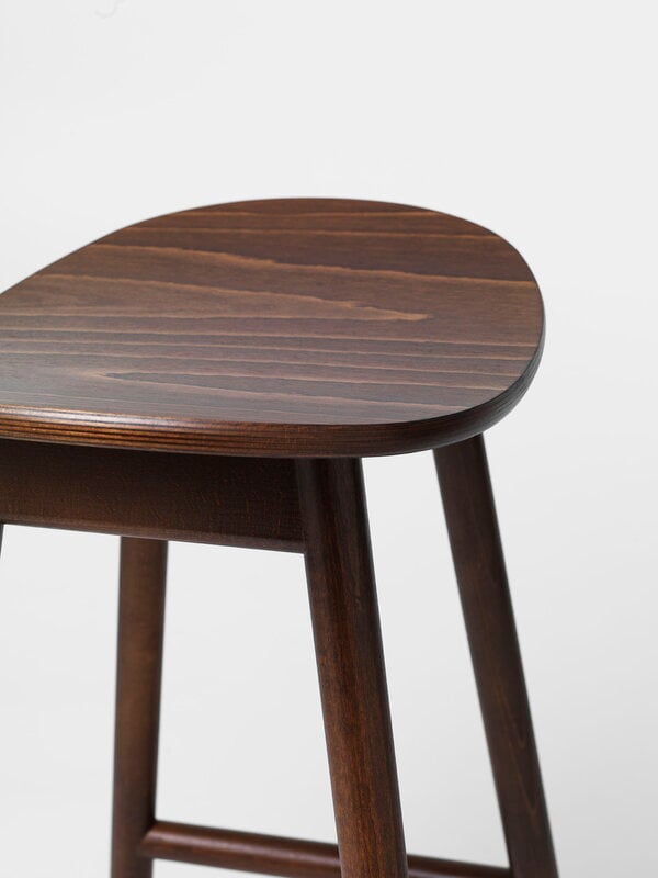 Bar stools & chairs, Icha bar stool, 65 cm, walnut stained beech, Brown