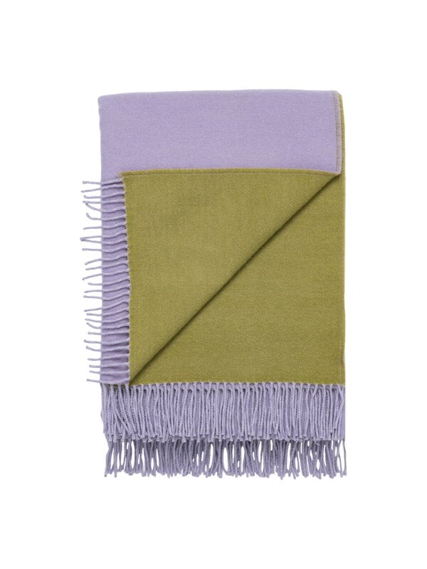 Blankets, Play blanket, 130 x 180 cm, lilac - olive, Green