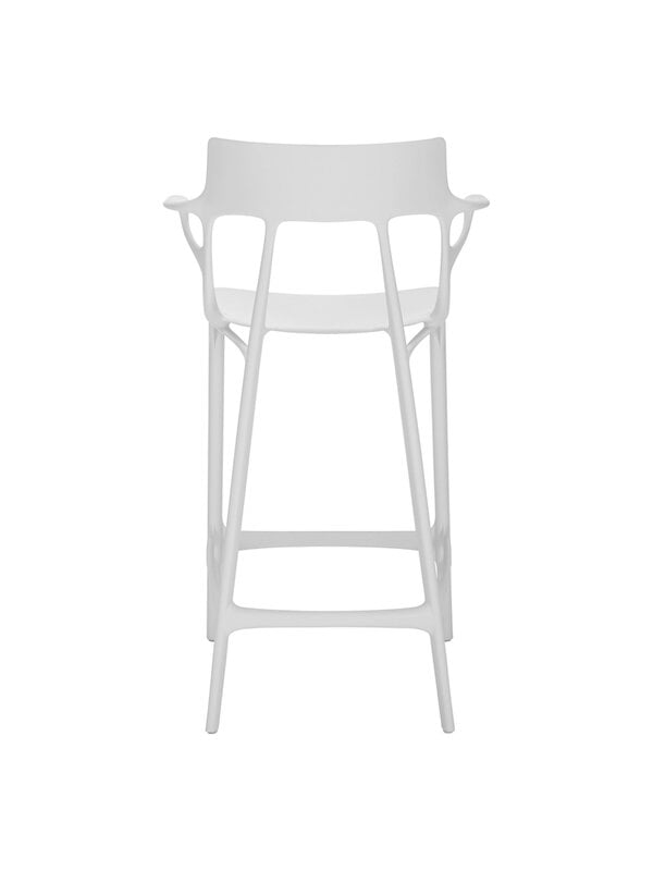 Tabourets et chaises de bar, Tabouret de bar A.I., 65 cm, blanc, Blanc